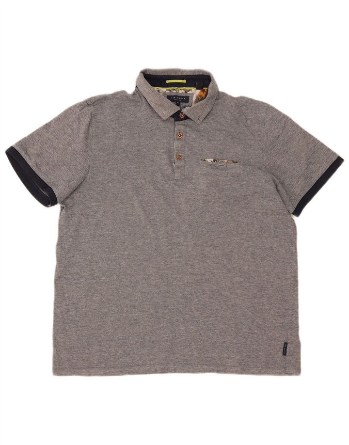 TED BAKER Muška polo majica veličina 5 XL sivi pamuk