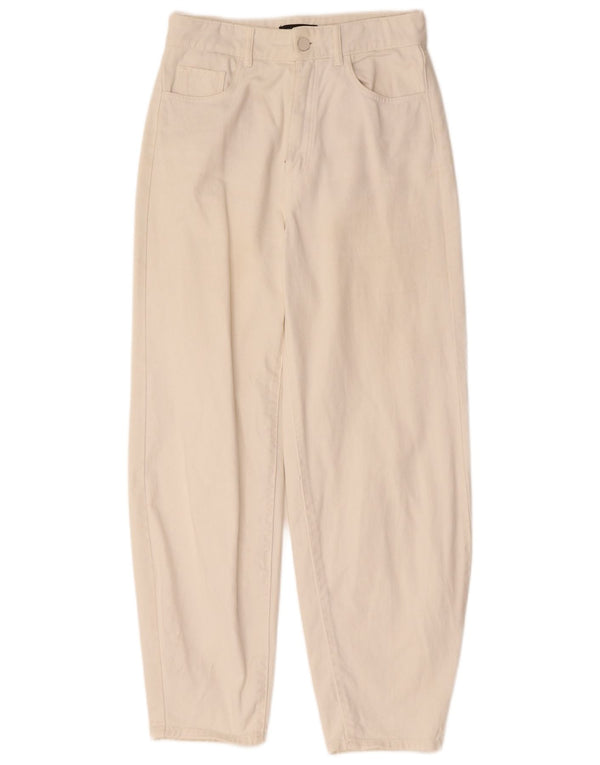 MASSIMO DUTTI Ženske sužene traperice visokog struka EU 36 XS W26 L28 Bijele