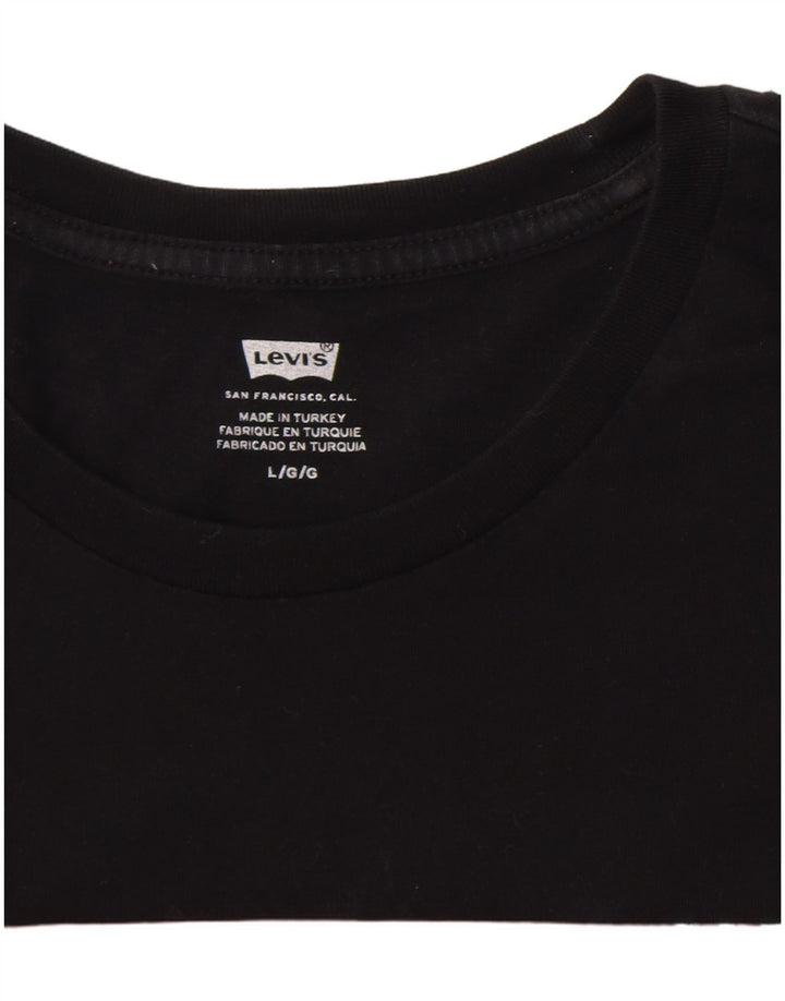 Levi's muška velika crna majica s grafičkim motivima
