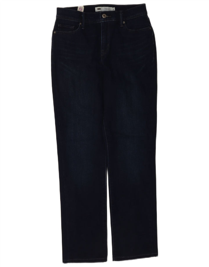 Levi's ženske 512 ravne traperice US 6 srednje W28 L28 tamnoplave