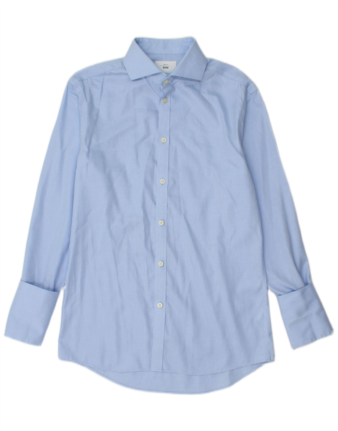 Moss 1851 muška svečana košulja uskog kroja, veličina 38 15 srednje plava, houndstooth