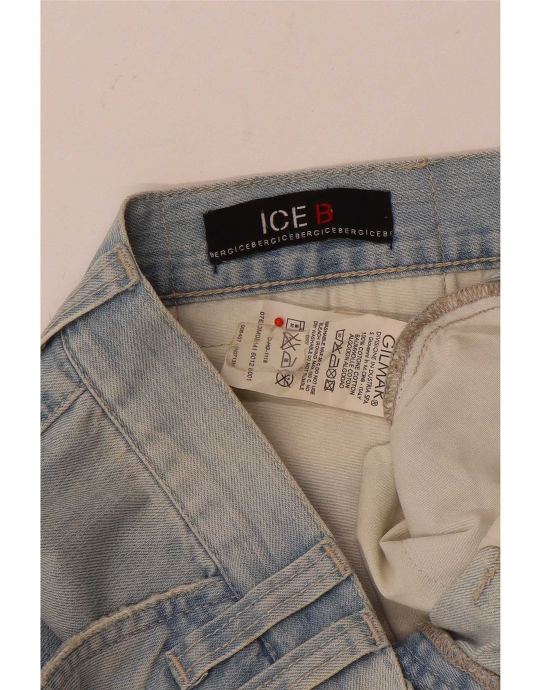 Iceberg muške kargo traper kratke hlače W36 veliki plavi pamuk
