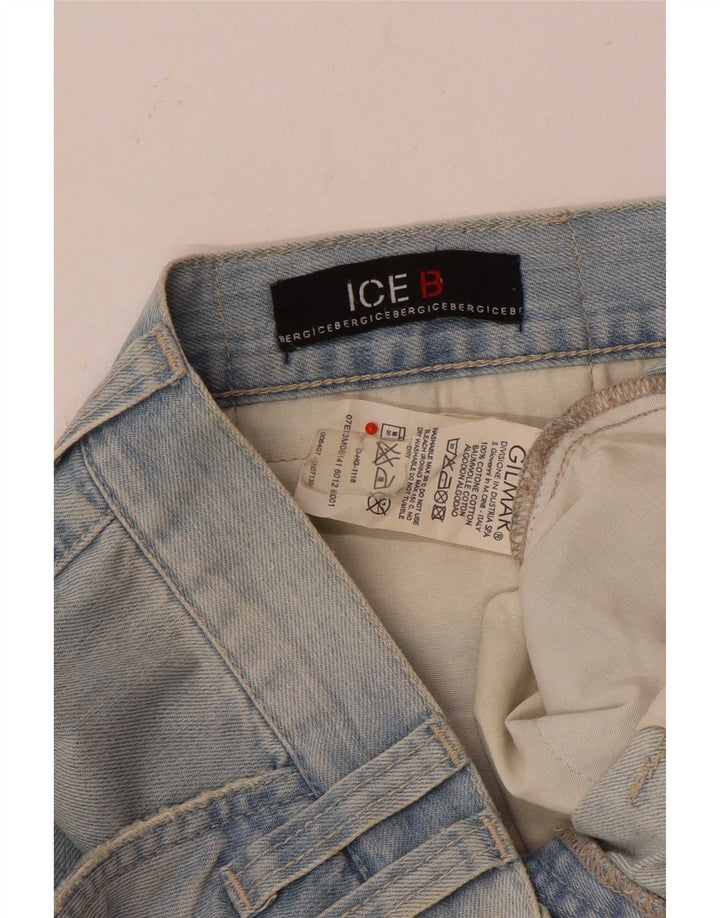 Iceberg muške kargo traper kratke hlače W36 veliki plavi pamuk