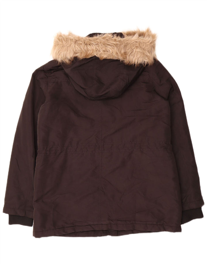 Oasis ženska parka jakna s kapuljačom UK 14 srednje crna