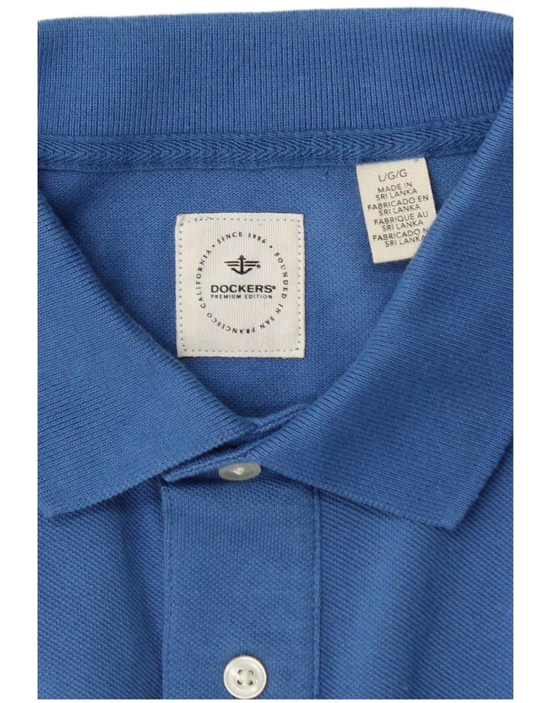 DOCKERS Muška polo majica Large Blue Pamuk