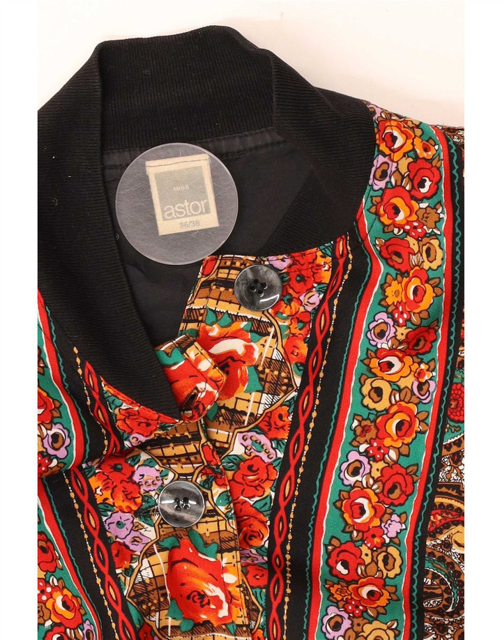 Astor ženska prevelika bomber jakna EU 36/38 Mali raznobojni paisley