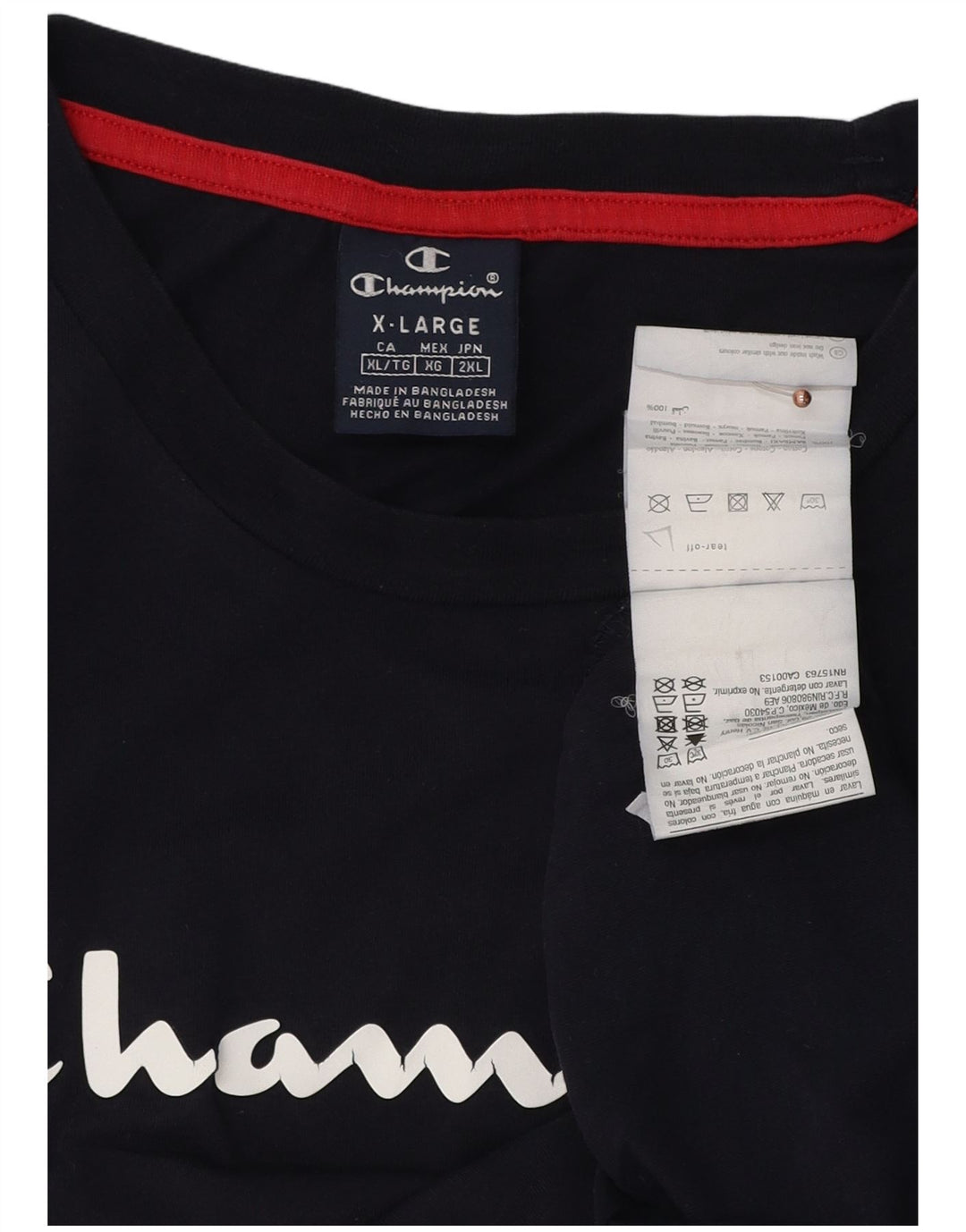 CHAMPION Muška majica s grafičkim motivima XL tamnoplavi pamuk