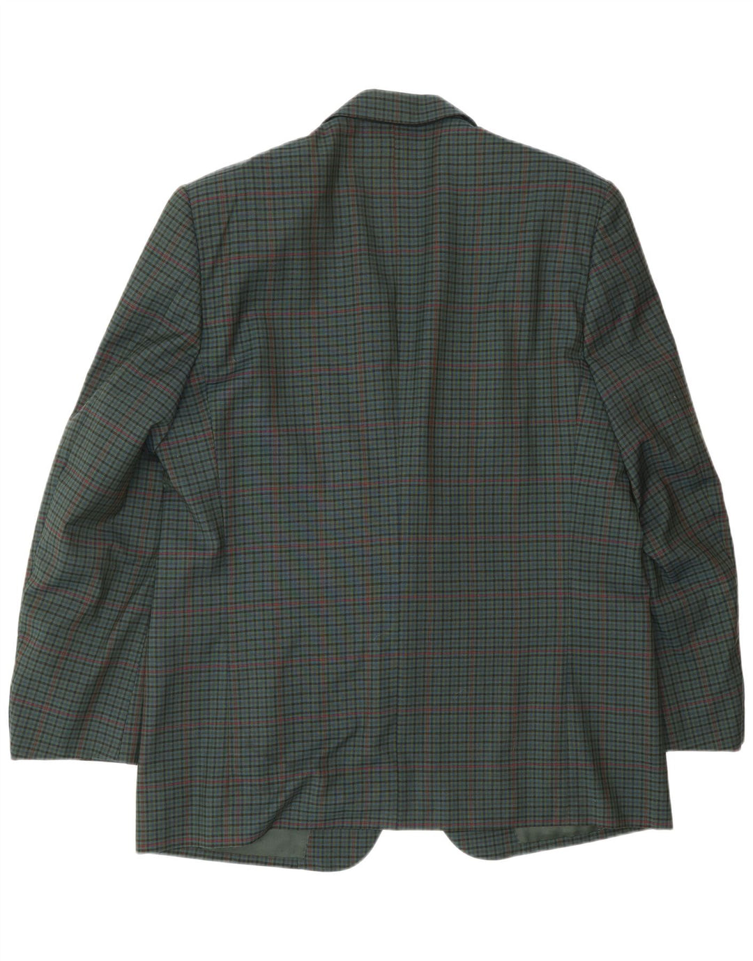 PIERRE CARDIN Mens 2 Button Blazer Jacket IT 54 2XL Green Check Wool
