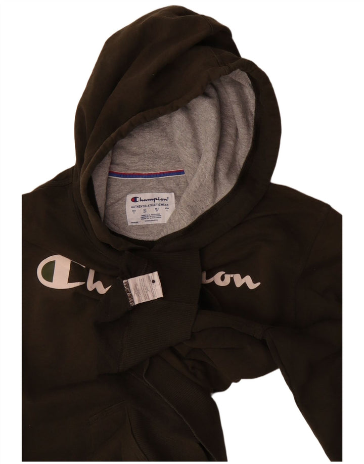 Champion muška majica s kapuljačom, mali kaki pamuk