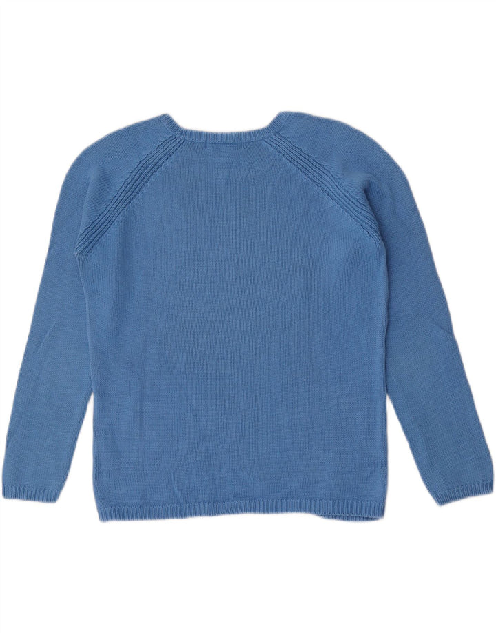 Marks & Spencer ženski pulover s velikim izrezom UK 10 Small Blue