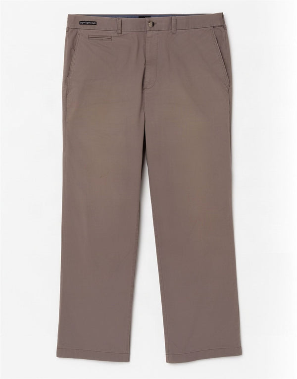 Marks & Spencer muške ravne chino hlače W36 L29 sivi pamuk