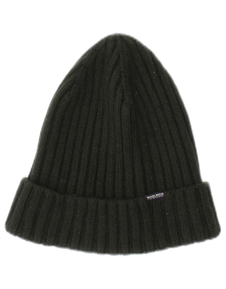 Woolrich ženska pletena kapica velika zelena vunena kapa