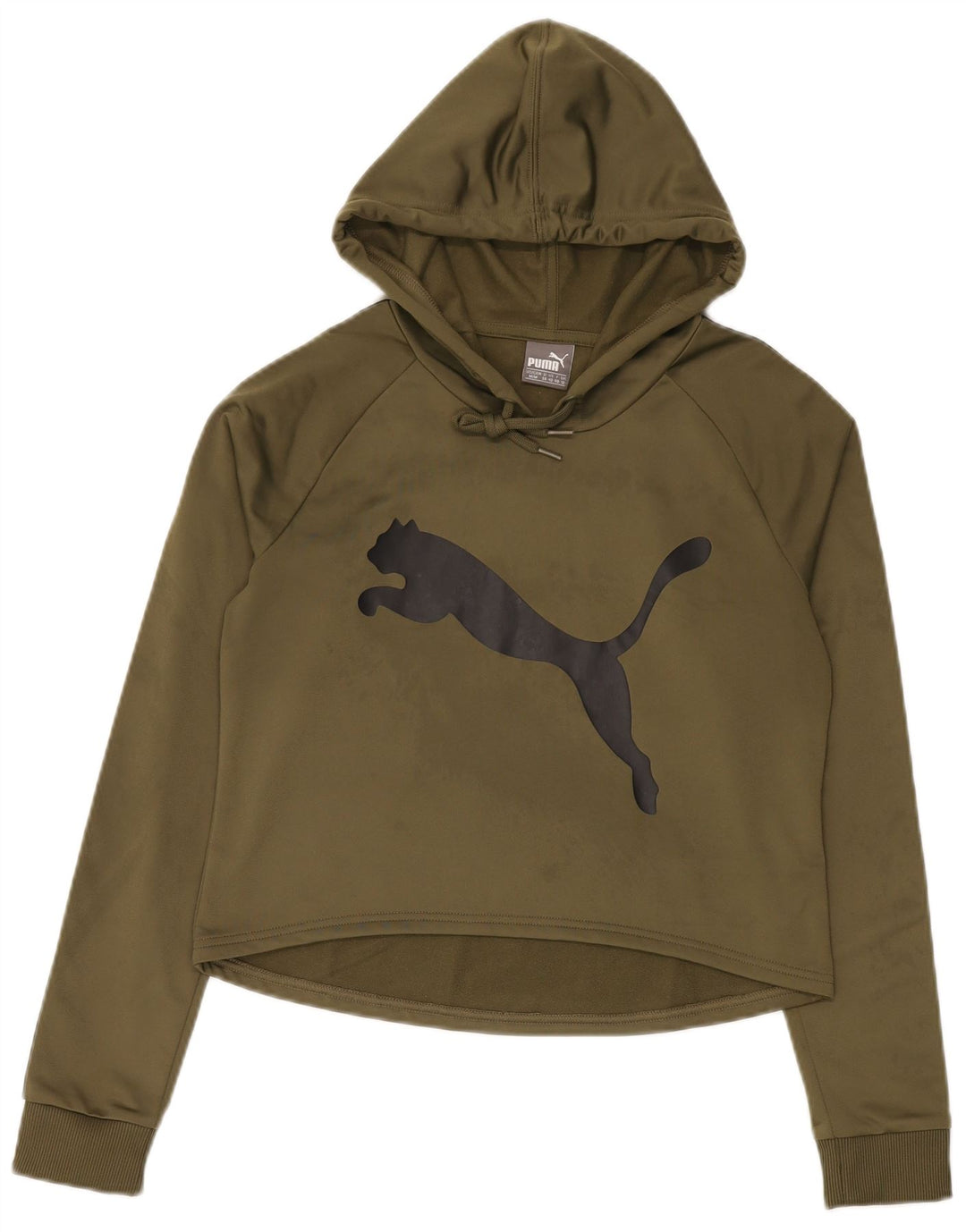 Puma ženska majica s kapuljačom s kapuljačom UK 14, srednji kaki poliester