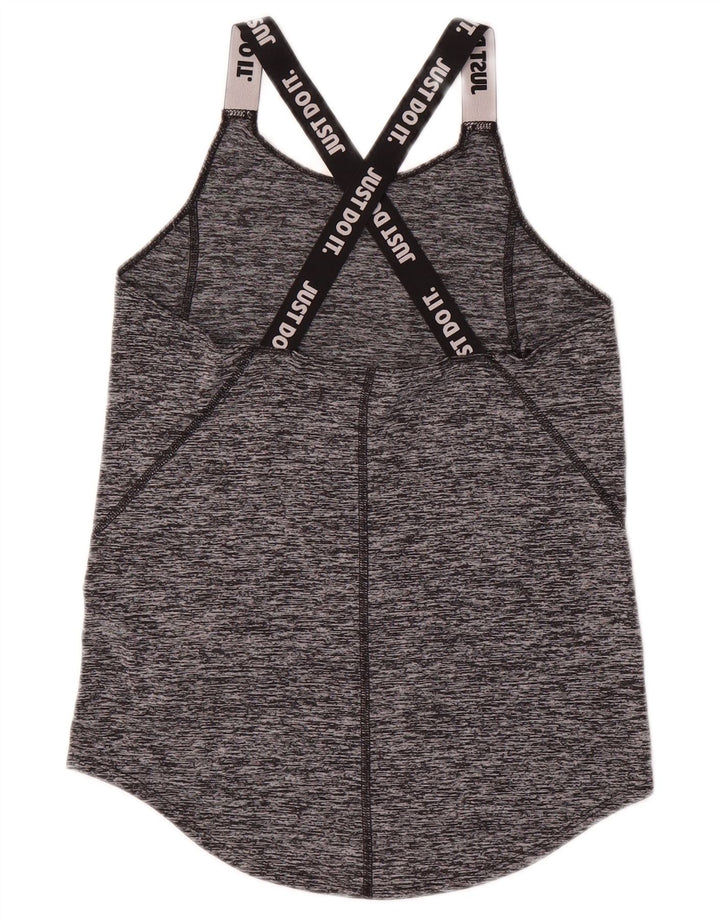 Nike Girls Graphic Vest Top 12-13 Years Veliki sivi flekasti poliester