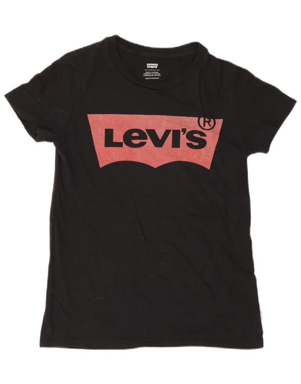 Levi's ženska majica kratkih rukava s grafičkim motivima UK 2 2XS crna