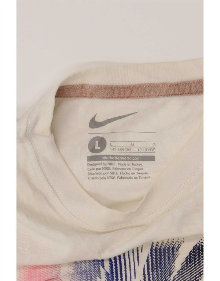 Nike Boys Graphic T-Shirt Top 12-13 Years Large White