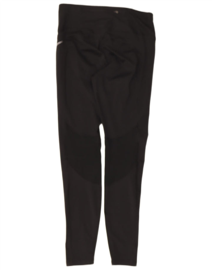 Nike Ženske Dri Fit Leggings UK 12 Srednje crni poliester