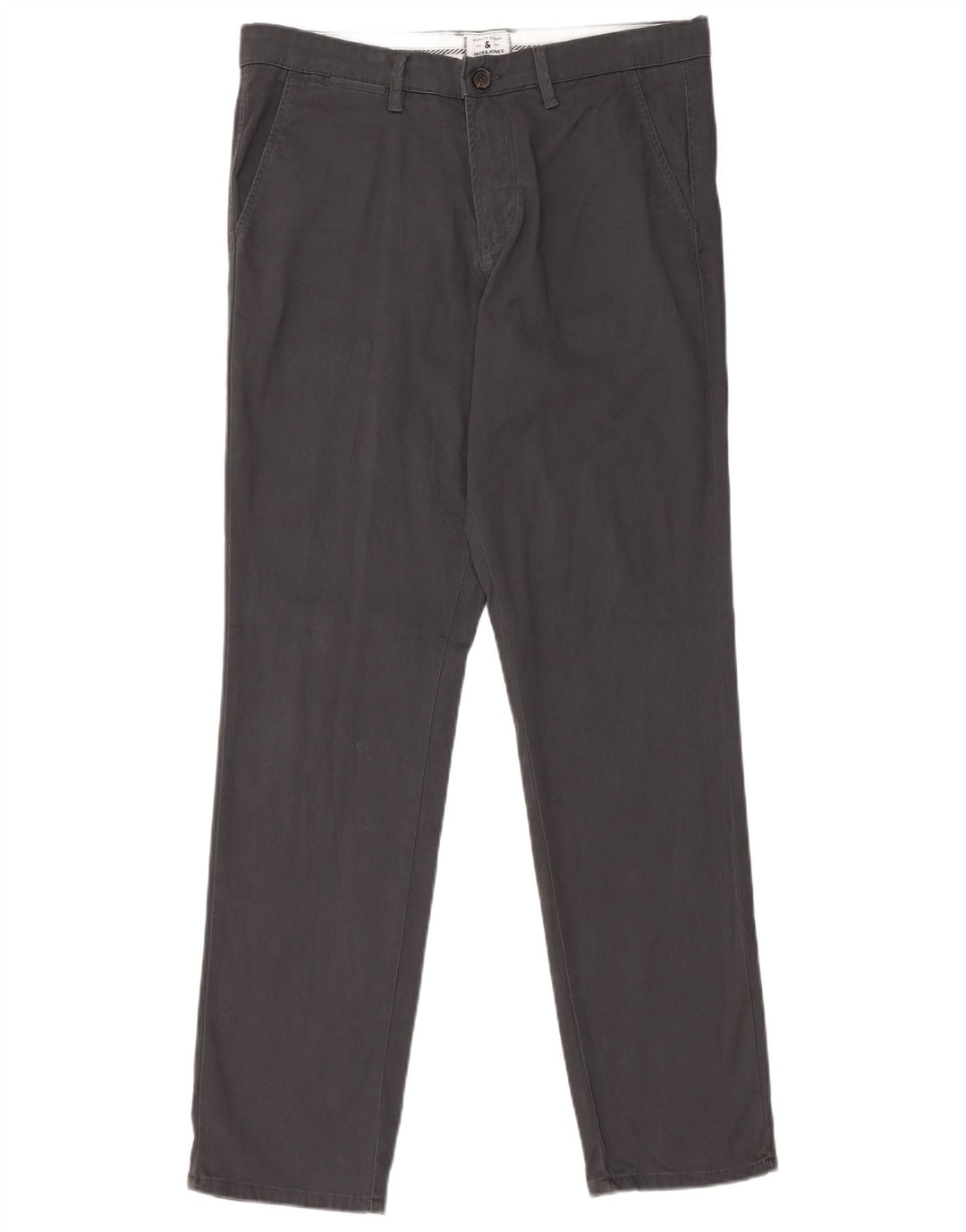 JACK & JONES Muške uske chino hlače W32 L32 Sivi pamuk