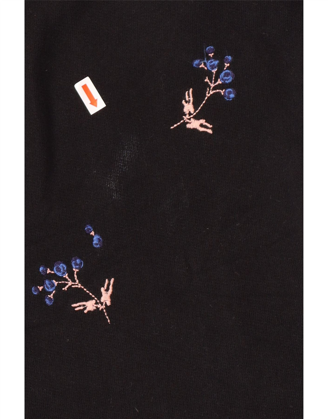 WHISTLES Ženska majica s kratkim rukavima UK 10 Mala crna cvjetna pamuk