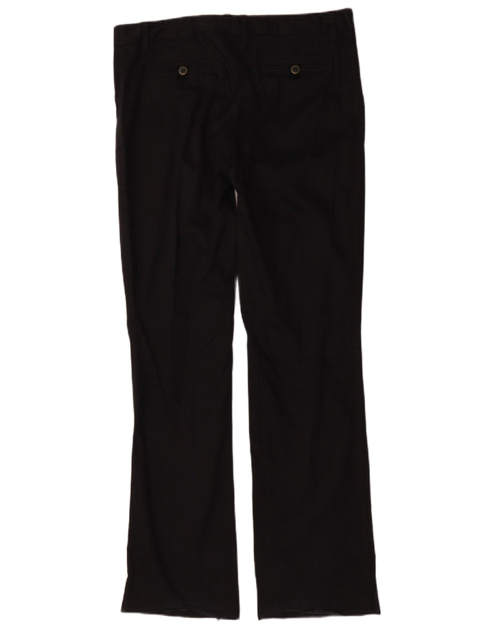 Massimo Dutti ženske chino hlače s bootcut W34 L32 crni pamuk