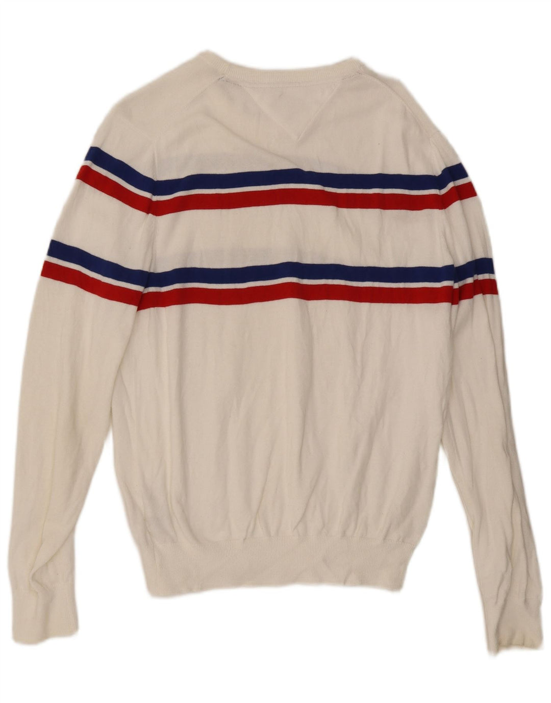 Tommy Hilfiger muški džemper s okruglim izrezom srednje bijele boje