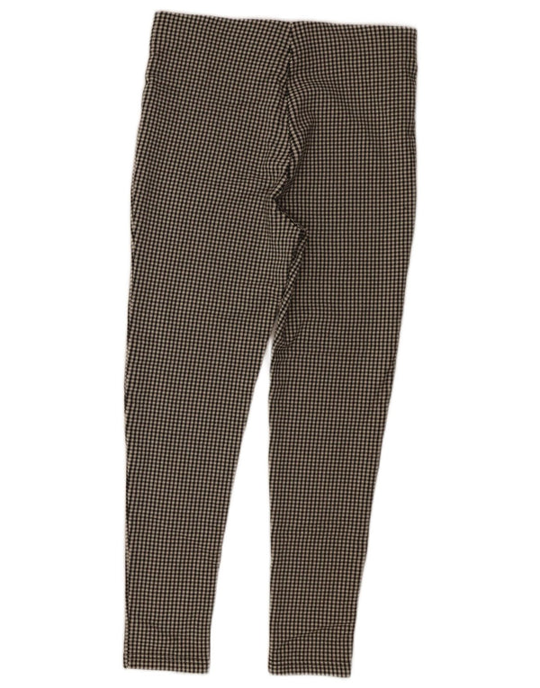 Zara ženske skraćene hlače visokog struka, velike W30 L25, crne houndstooth