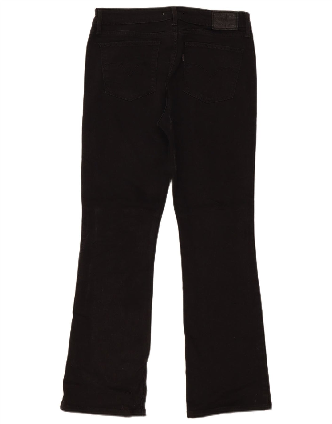 Levi's ženske 715 Bootcut traperice W29 L29 crni pamuk