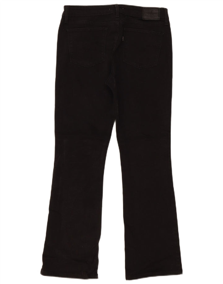 Levi's ženske 715 Bootcut traperice W29 L29 crni pamuk