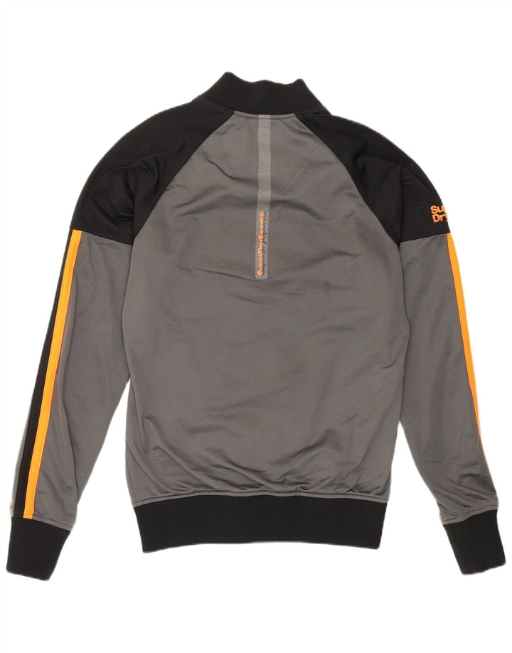Superdry muška trenirka Gornja jakna male sive boje od poliestera