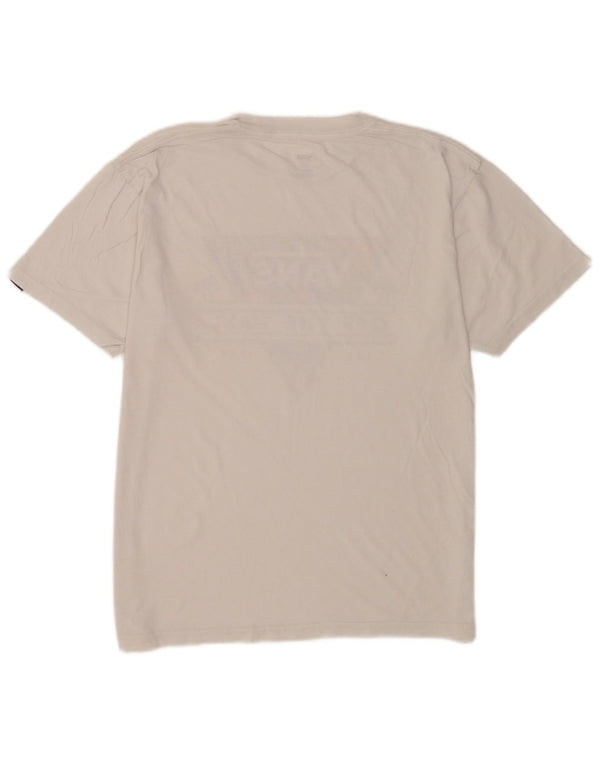 Vans Mens Classic Fit Graphic T-Shirt Top Medium White Cotton