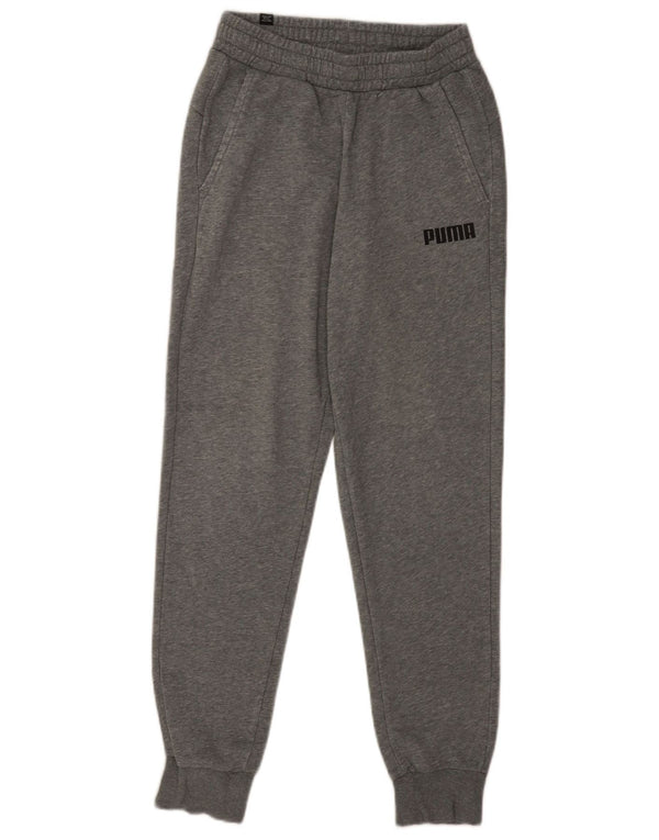 Puma muške trenirke Hlače Joggers Small Grey Flected Cotton
