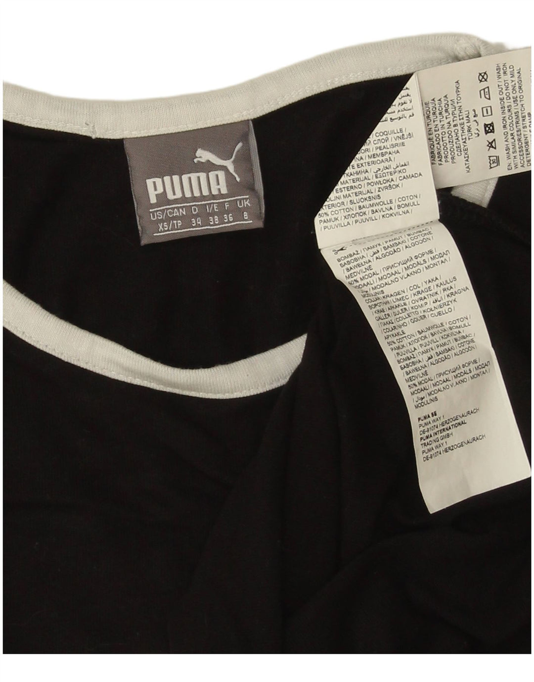 Puma ženska majica s grafičkim motivima UK 8 Small Black Modal