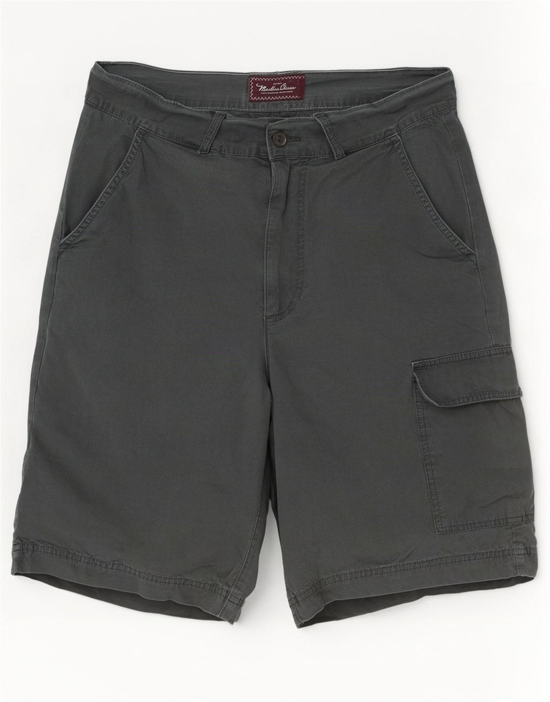 Marlboro Classics Mens Cargo kratke hlače EU 50 Large W34 sivi pamuk