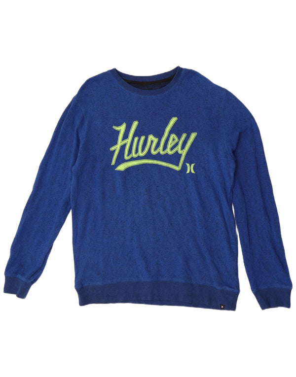Muški džemper Hurley Graphic Sweatshirt XL plavi flekasti pamuk