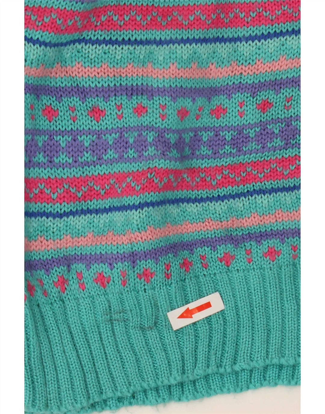 L.L.Bean muški džemper s okruglim izrezom Veliki raznobojni Fair Isle vuneni