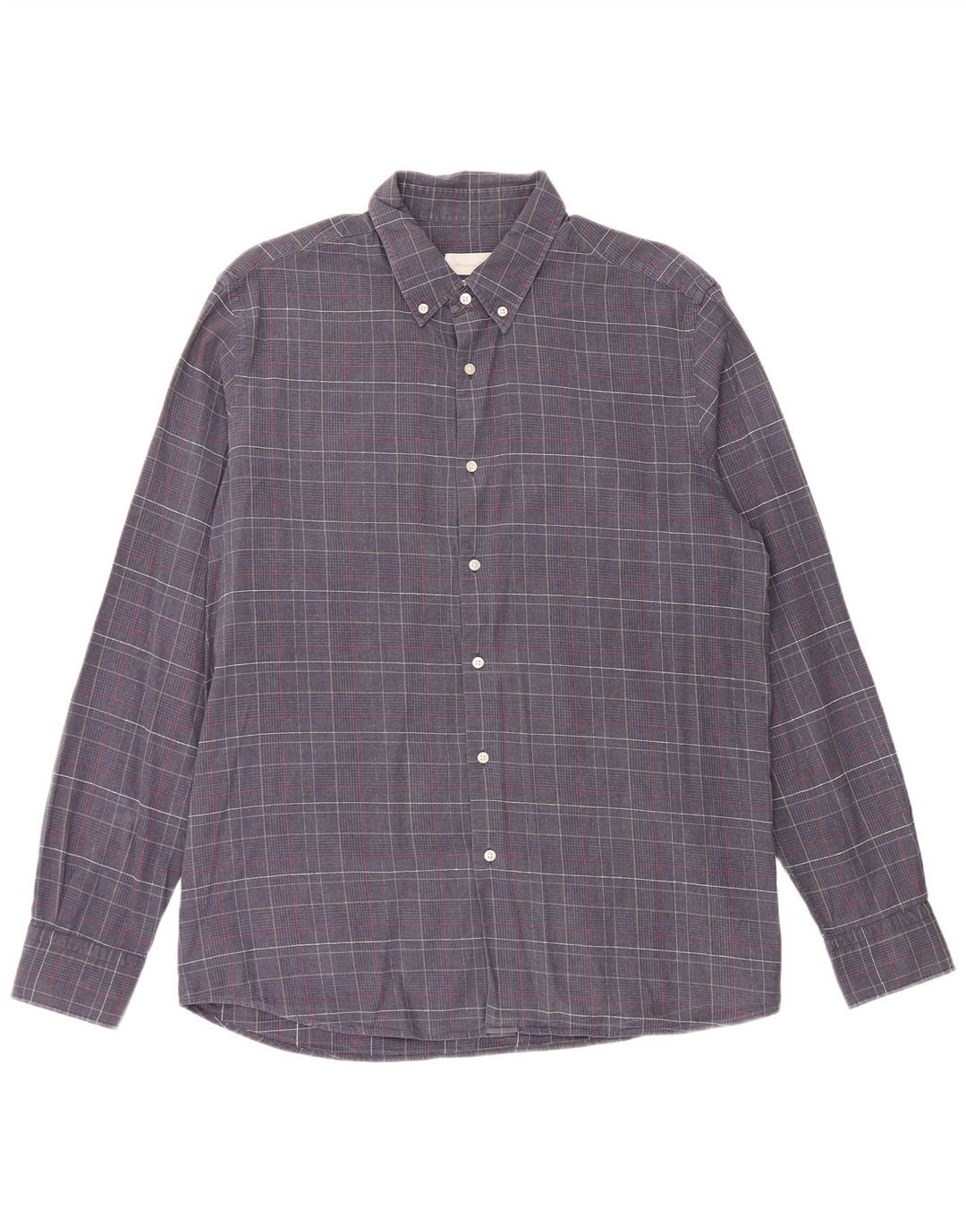 MASSIMO DUTTI Muška košulja XL tamnoplavi pamuk s ptičijim zubima