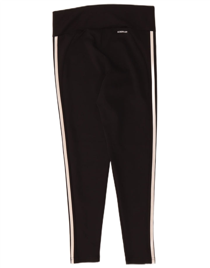 Adidas ženske Aeroready tajice UK 12/14 Srednje crni poliester