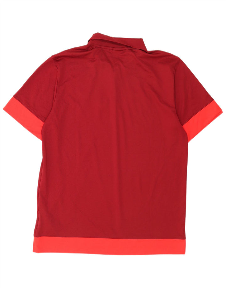 Nike muška polo majica Dri Fit Large Red Colourblock Poliester