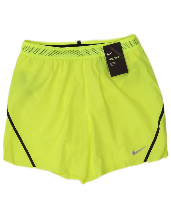 Nike muške sportske kratke hlače srednje žute boje od poliestera
