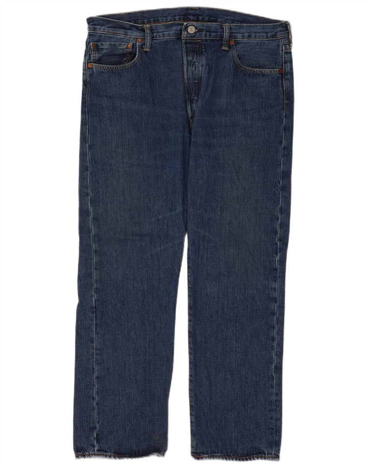 Levi's muške 501 ravne traperice regularnog kroja W36 L30 plavi pamuk