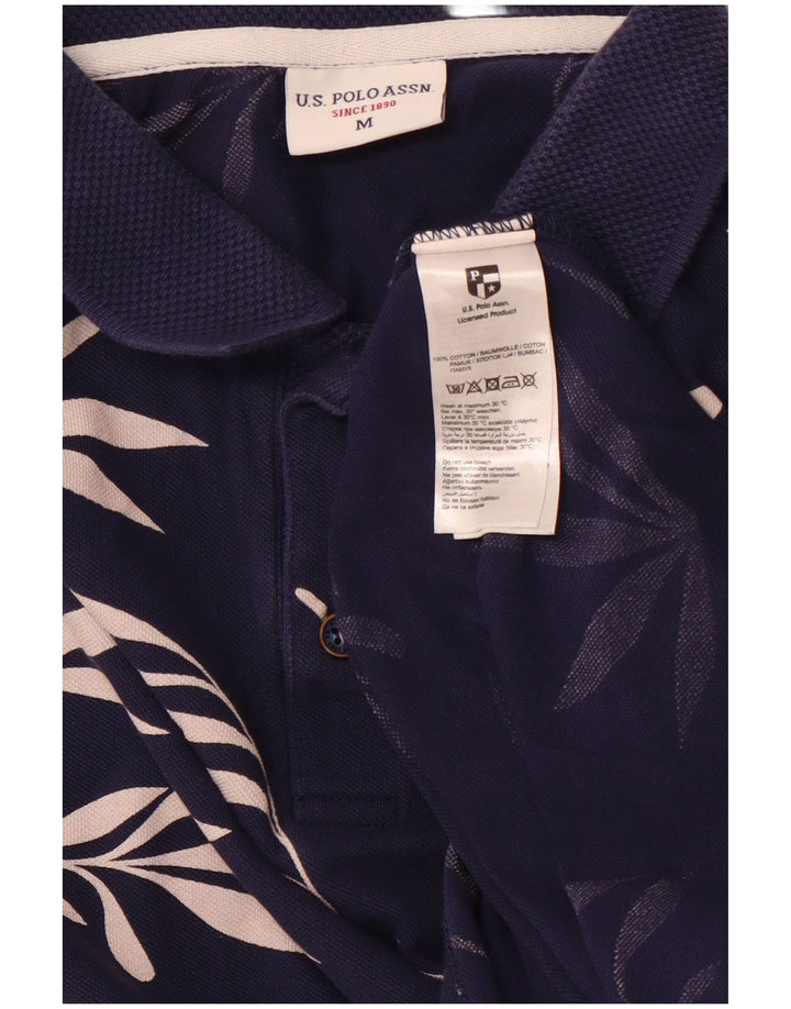 US POLO ASSN. Muška polo majica srednje tamnoplave cvjetne boje