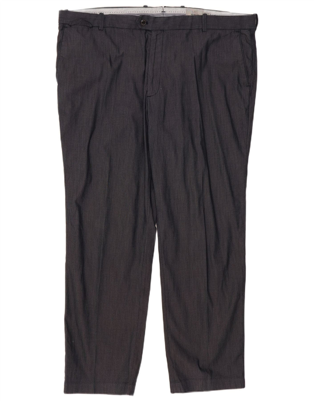 Marks & Spencer muške hlače ravnog odijela W44 L31 tamnoplavi pamuk