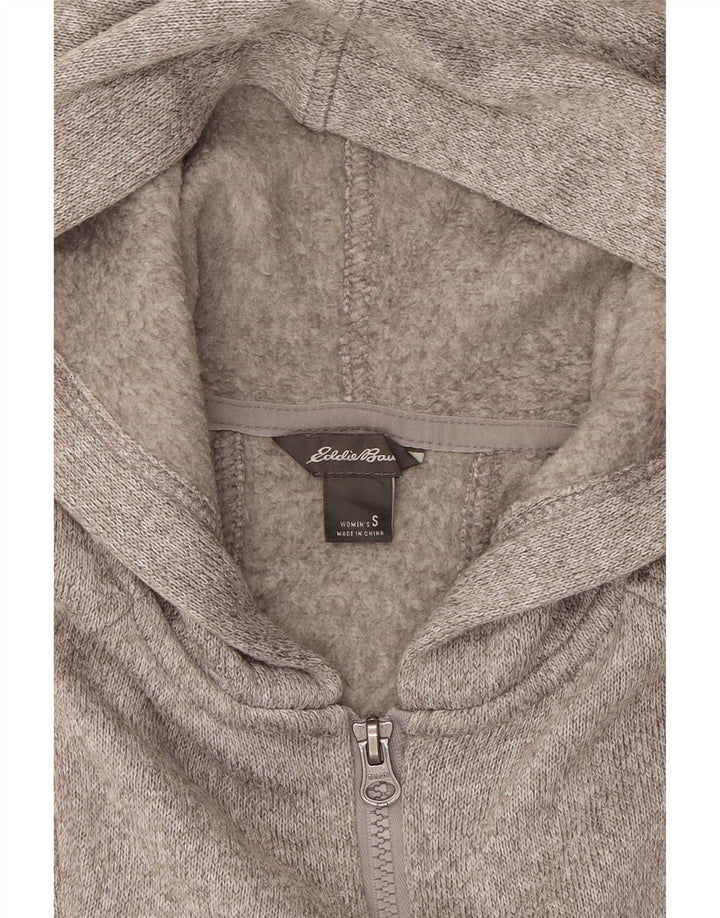 EDDIE BAUER Womens Zip Hoodie Sweater UK 10 Small Grey Polyester Vintage Eddie Bauer and Second-Hand Eddie Bauer from Messina Hembry 