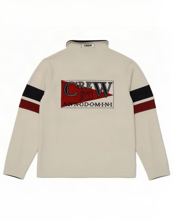 Crew Clothing Muška majica s kratkim izrezom s patentnim zatvaračem i srednjim bijelim prugama