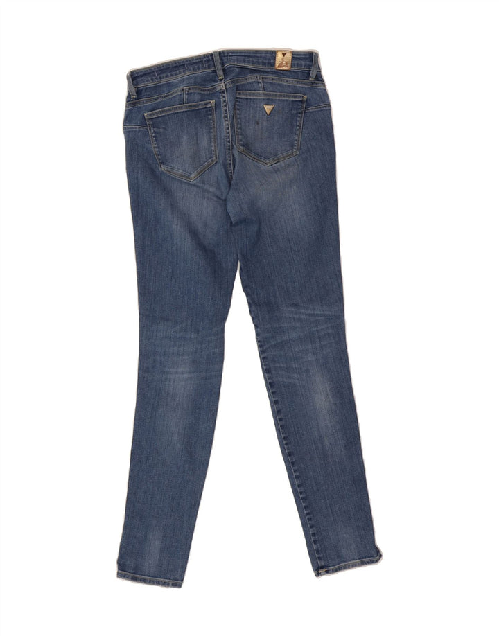 GUESS Womens Curvy Skinny Jeans W29 L32 Blue Vintage Guess and Second-Hand Guess from Messina Hembry 