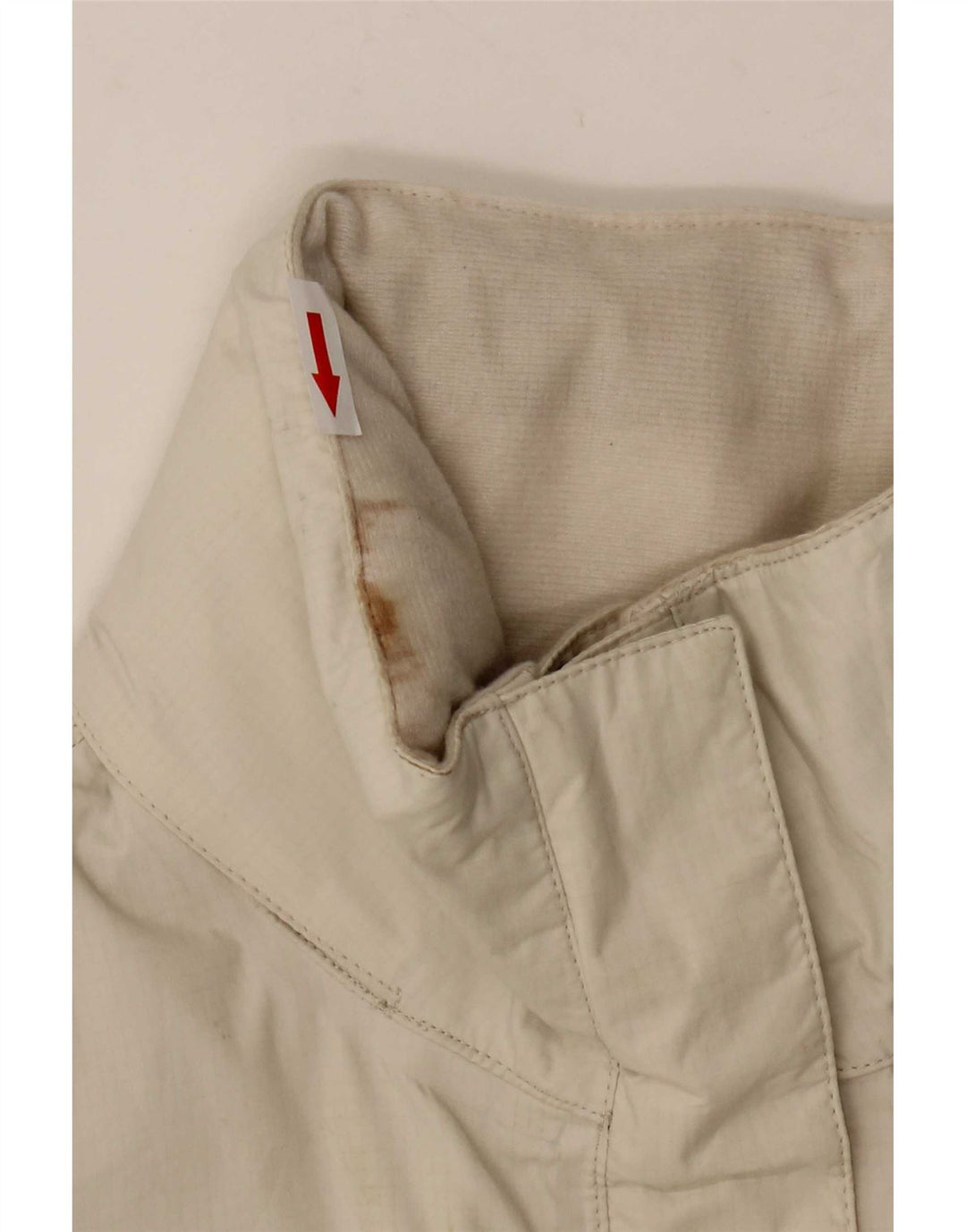 The North Face ženska kišna jakna s kapuljačom UK 14 Srednje bijeli najlon