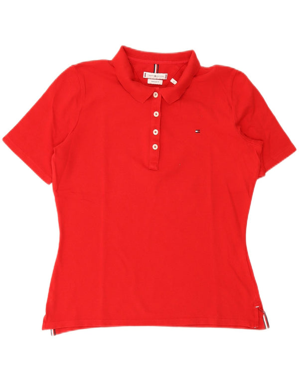 Tommy Hilfiger ženska polo majica standardnog kroja UK 12 srednje crvena
