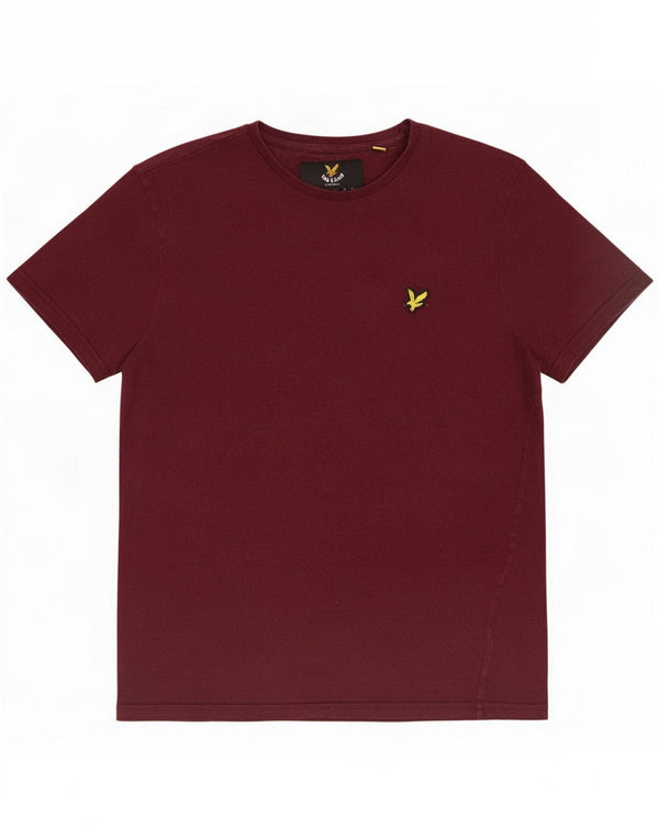 Muška majica kratkih rukava Lyle & Scott Small Burgundy Cotton