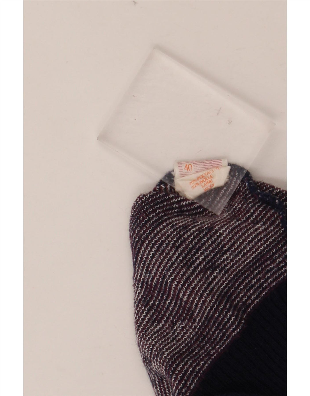 VINTAGE muški džemper s okruglim izrezom UK 40 Srednji bordo Fair Isle