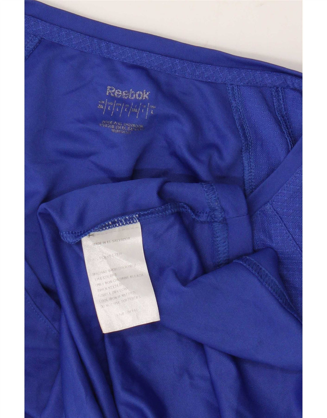 Reebok ženska majica kratkih rukava UK 16 veliki plavi poliester